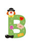 Clown Wooden Letter B - Colorful and Fun Design (10 cm) - 2