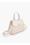 Quilted Tote Bag with Detachable Strap and Zip Closure - W 29 x H 22 x D 12.5 cm - 3