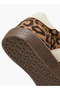 Animal Print Sneakers with Hook and Loop Closure - 5
