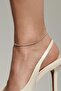 Silver Color Stone Detailed Waterway Anklet