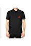 Polo Neck Hayabusa Logo Black T-Shirt