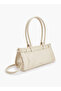Solid Double Handle Shoulder Bag with Detachable Strap - W 32.5 x H 17 x D 11 cm - 4