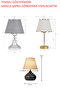 Minimalist Small Lamp Shade - Replacement Shade - Lamp Shade Cover - Fabric Shade - 3