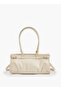 Solid Double Handle Shoulder Bag with Detachable Strap - W 32.5 x H 17 x D 11 cm - 2