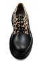 Women's Vegan Leather Black Casual Shoes - Black Leo Design - 5
