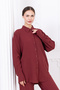 Seersucker Women's Shirt Pants Double Set - 5