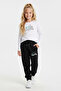 3-Piece Round Neck Printed Girl's Bottom-Up Set - 3
