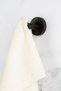 Black V Fork Robe Holder Bathroom Hanger - 3