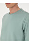 Çağla 2 Thread Regular Fit Crew Neck Basic Sweatshirt 50314054-Vr016 - 7