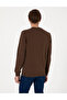 Brown 2 Thread Regular Fit Crew Neck Basic Sweatshirt 50314054-Vr029 - 5