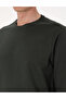 Dark Green 2 Thread Regular Fit Crew Neck Basic Sweatshirt 50314054-Vr079 - 7