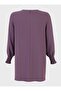 Plus Size Aerobin Tunic with Gipeli Sleeves- Purple- Alia - 3