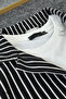 Men's Waffle Cotton Fabric Striped Seasonal Lycra Oversize Short Sleeve Shirt - 2