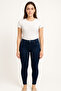 Esra Navy Blue High Waist Lycra Comfortable Skinny Jeans