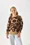 Flower Patterned Girl's Sweater Knitwear