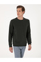 Dark Green 3 Thread Regular Fit Crew Neck Basic Sweatshirt 50314978-Vr079 - 3