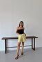 Women's Shorts with Muslin Pockets Yellow (100% Cotton) - 4
