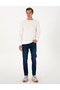 Ecru 3 Thread Regular Fit Crew Neck Basic Sweatshirt 50314978-Vr019 - 4