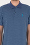 Men's Regular Fit Polo Neck Light Navy Blue T-Shirt 50300366-Vr059 - 6