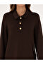 Brown A-Line Modal Blend Knit Dress 50315895-Vr029 - 5