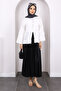 Ecru Front Tied Tassel Kimono - 2