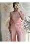 Women's Bubble Fabric Bottom Top Set - 2