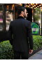 Men's Italian Style Slim Fit Shawl Lapel Tuxedo Groom Suit Jacket Vest Pants with Bow Tie-Black - 4