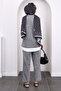 Smoked Shirt Vest Pants 3-Piece Combination Suit - 4