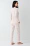 Women's Seasonal Long Sleeve Pocket Pajama Set, Modal and Cotton Fabric - 4