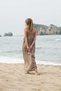 Lavinia Toprak Long Linen Blend Casual Dress with Straps - Comfortable Cut Summer Dress - 8