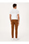 Light Brown Slim Fit Cotton Blend Canvas Pants 50248807-Vr002 - 4