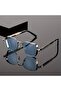 Retro Punk & Vintage Steampunk Style Square Metal Frame Sun Glasses / Unisex