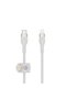 1M Type-C Braided Lightning Silicone Cable White BKN-CAA011BT1MWH - 2