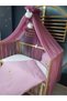 Embroidered Muslin Sleeping Set - 80X120 cm Duvet Cover, Pompom Mosquito Net, Tulle and Apparatus - 2