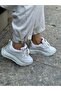 Women's Patterned Stone Detailed High-Sole Walking Shoes - 3