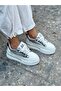 Women's High-Top Lace-Up Walking Shoes 6 cm Sole Length
