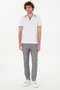 Men's Slim Fit Crew Neck White T-Shirt 50306872-Vr013 - 4