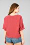 V-neck short sleeve blouse - 6