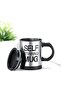 Self Stirring Mug - Reusable Auto Mixing Cup with Travel Lid for Protein Mix, Bulletproof Coffe - 6