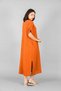 V-Necklace Pleated Dress - 9