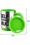 Automatic Self-Stirring Stainless Steel Coffee Mug 400ml by Natchcart (Green) - 3