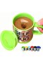 Automatic Self-Stirring Stainless Steel Coffee Mug 400ml by Natchcart (Green) - 6