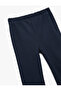Cotton Elastic Waist Basic Spanish Leggings - 3
