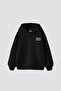 Sierra Nevada Printed Oversize Unisex Black Hoodie - 2