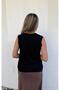 V-Neck Glitter Zero Sleeve Knitwear - 3