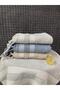Lora 3-Piece Hand and Face Towel Set – 50X90 cm 100% Cotton, Soft Textured, Knitted Fringed - 4