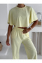 Women's Two Piece Lounge Set – Crop Top and Wide Leg Pants – Summer Casual Sports Set - 6