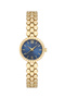 Spectrum Minimal Case Round Dial Snakeskin Pattern Metal Band Women Wrist Watch - 2