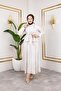 بدلة تنورة من القماش المودال مع حزام ثابت - 5