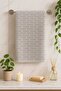 Set of 2 Light Gray Hand and Kitchen Towels – 30X50 cm |   Soft, Absorbent, Elegant Design